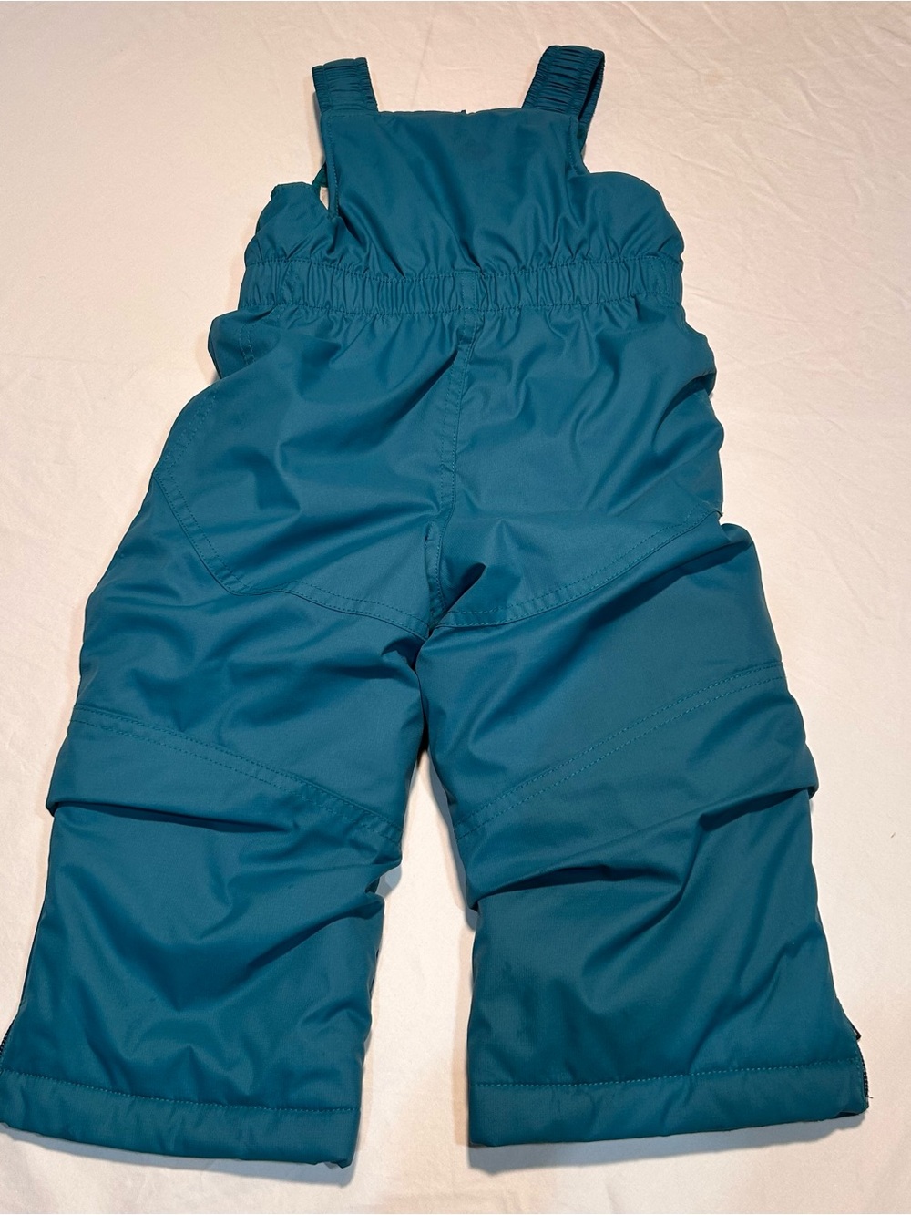 L.L. Bean Toddler Cold Buster Insulated Snow Bibs Teal Blue Size 2T